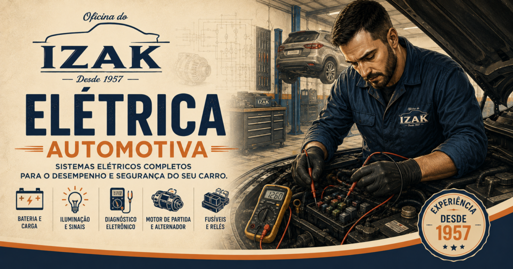 Elétrica Automotiva na Oficina do Izak em Niterói